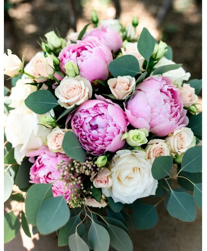 Peony & Rose Whisper Bridal Bouquet
