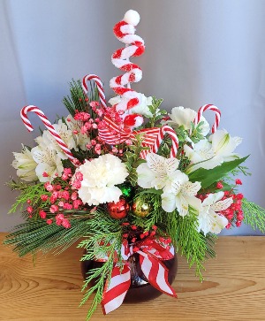 Peppermint Celebration Vase Arrangement