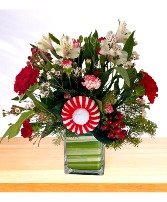 Peppermint Garden  Vase Arrangement