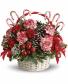 Peppermint Joy Basket arrangement