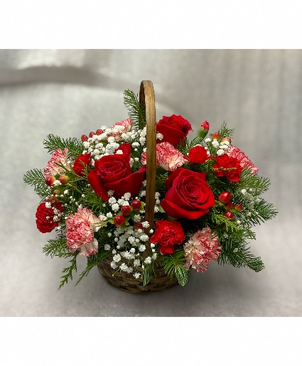 Peppermint Perfection Basket Arrangement