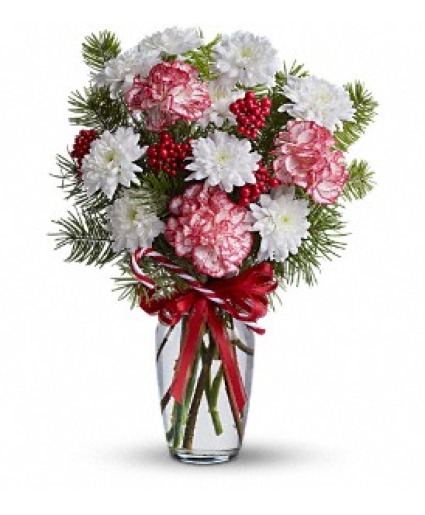Peppermint Pretty Flower Arrangements Under $40 