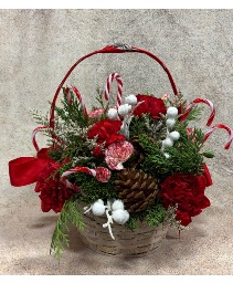Peppermint Promise Basket Arrangement