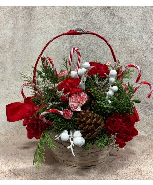 Peppermint Promise Basket Arrangement