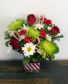 Peppermint Splash Vase Arrangement