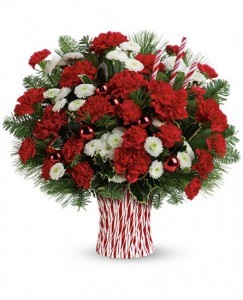 Peppermint Sticks Bouquet Christmas Flowers