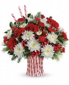 Peppermint Sticks Christmas Arrangment