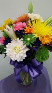 Perfect Bright Flowers for today Vase Arrangement
