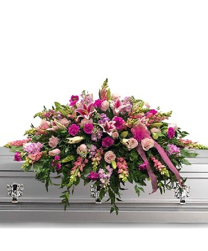 Perfect In Pink Casket Spray Casket Spray