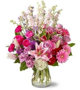 Celebrate in Pink Floral Arrangment in Monument, CO - Enchanted Florist