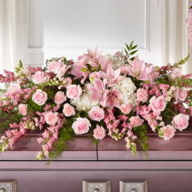 Soft and Sweet Pinks Casket Spray
