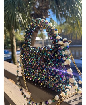 Perfect pearls purse  Handmade by local artist