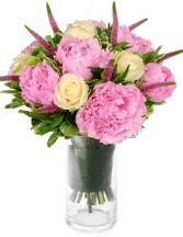 PERFECT ROSES &PEONIES BOUQUET