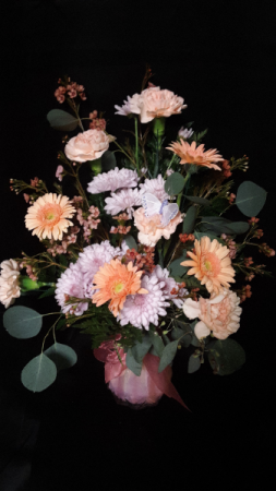 Perfect touch of softness vase arrangement