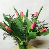 Spring mix color tulips 