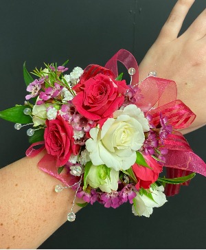 Perfectly Pink  Wrist Corsage 