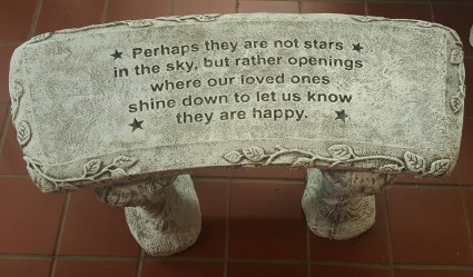 Perhaps They Are Not Stars Bench 25