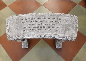 "Perhaps they are not Stars" Memorial Bench 
