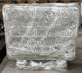 Perhaps they are not stars Memorial Garden Stone