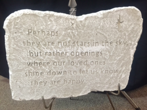 Perhaps They Are Not Stars stone w/stand in Rensselaer, IN | JORDAN'S Perhaps They Are Not Stars stone w/stand in Rensselaer, IN | JORDAN'S