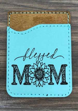personalized adhesive card holder  for cell phone