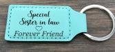 Teal Keychain Engraving