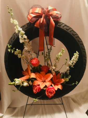 Personalized Wreath Standing Spray