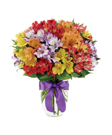 Peruvian Lily Rainbow Bouquet 
