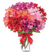 Peruvian Lily Romance Bouquet Arrangement