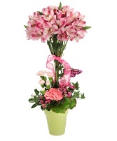 Petal Pink Topiary Bouquet