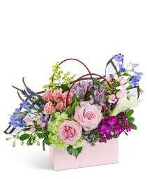 Petal Prelude Tote Flower Arrangement