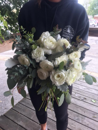 Petal White Bridal Bouquet 