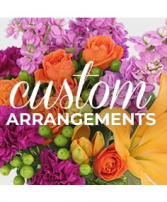 Petals & Co custom mixed floral design english garden mix