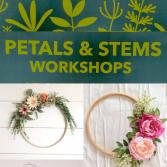 Petals & Stems Workshop January dates T.B.A. Glass Terrarium