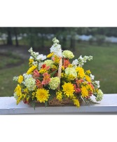 Petite Fireside Basket Floral Arrangement