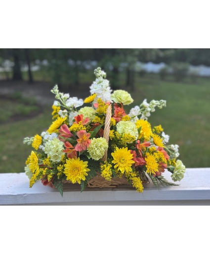 Petite Fireside Basket Floral Arrangement