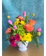 PETITE PEDESTAL PERFECTION FLOWER ARRANGEMENT