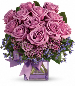 Petite Purple Roses Bouquet-- Pumped up 