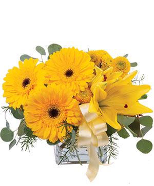 Petite Yellow Flower Arrangement