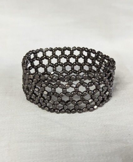 Pewter Beaded Bracelet Jewelry