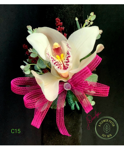 Cymbidium Orchid corsage  