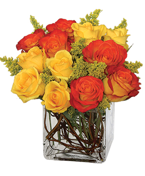 Phoenix Flame Rose Arrangement