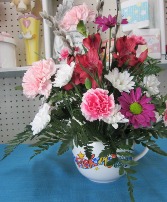 Pick Me Up Bouquet Soup Bowl Arrangement