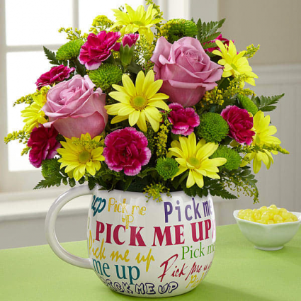 Pick Me Up Flower Mug 