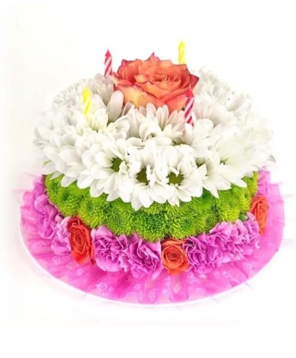 Picked Fresh Floral Cake 