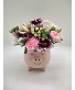 Piggy Planter Flower Arrangement