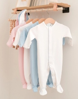 Pima Cotton baby Footie Boutique