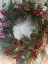 Pine Artificial Wreath 