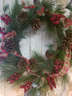 Pine Artificial Wreath 