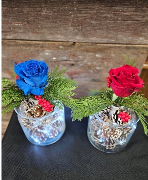 Pine Cone Rose Bouquet